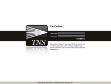Tablet Screenshot of online.tnsi.com